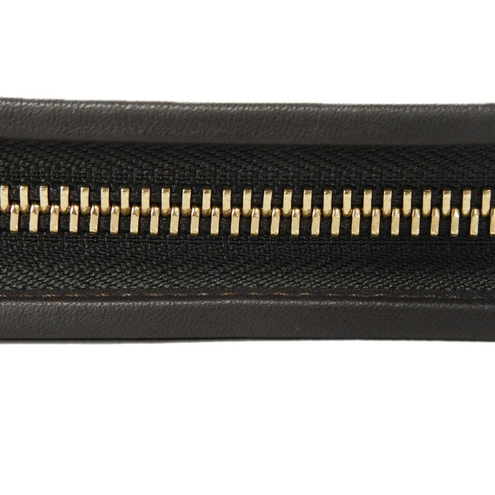 Used 12695 Amazona Zip Around Wallet 113N61.F13 7940 Two-tone Zip Around, Excellent Condition Anagram Suede Beige