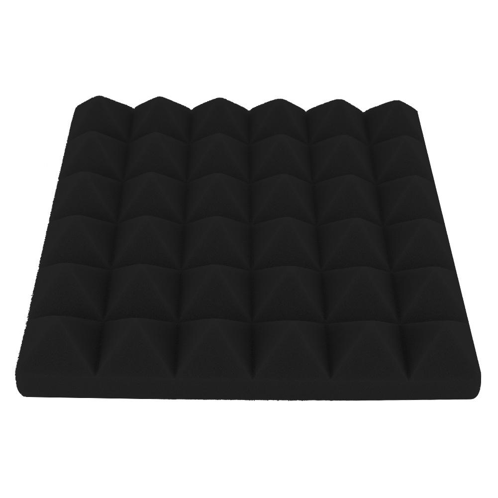 6 Buc. Panouri Acustice din Spumă Fonoabsorbantă în Formă de Piramidă Spumă Fonoizolantă pentru Cameră de Pian