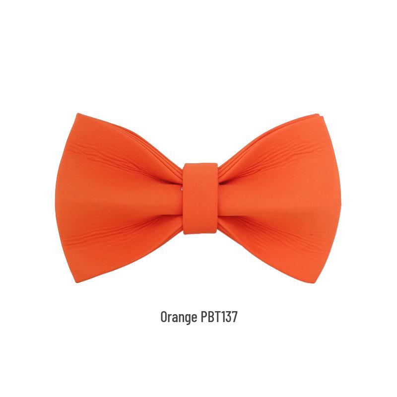 Plattco Handmade Pet Collar Bow Tie - Orange (PBT137) XL (10x6cm)