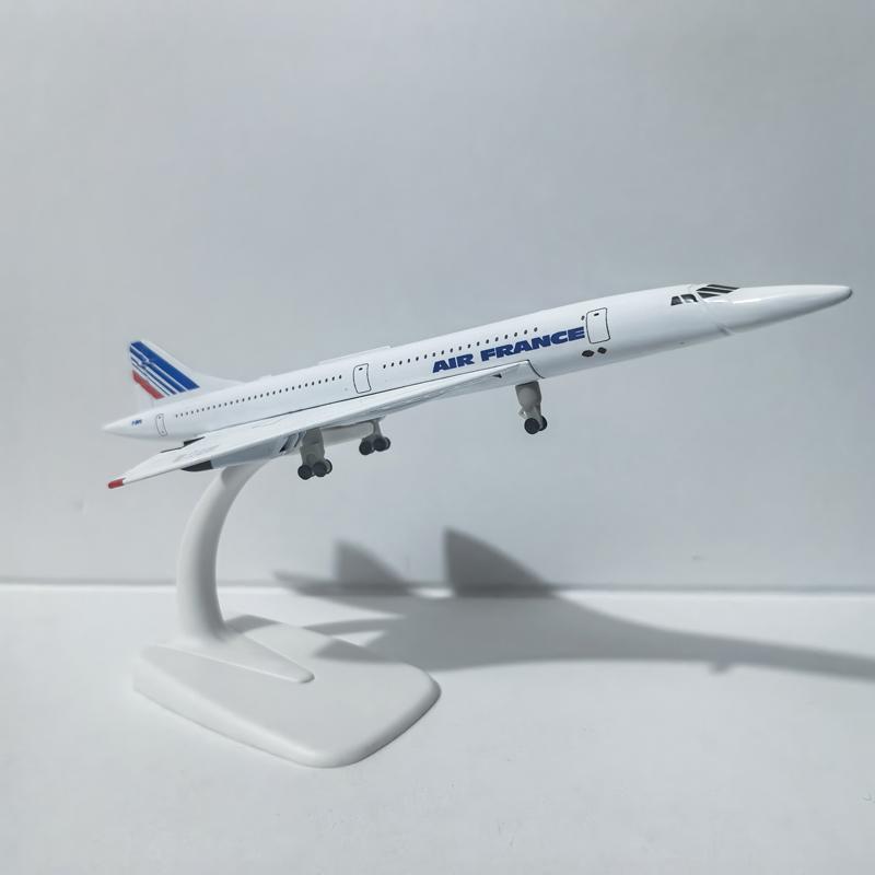 Jason Tutu 20cm Air France Concorde Aircraft Model Planel Airplane Diecast Metal 1/300 Scale Planes Collect Gifts