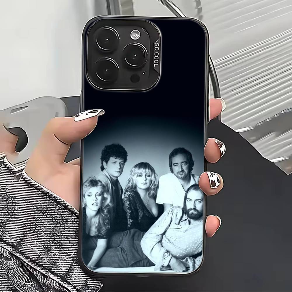 Band F-Fleetwood Mac Phone Case For iPhone 17,16,15,14,13,12,11 Plus,Pro Max,XS,Colorful Silver Black Cover