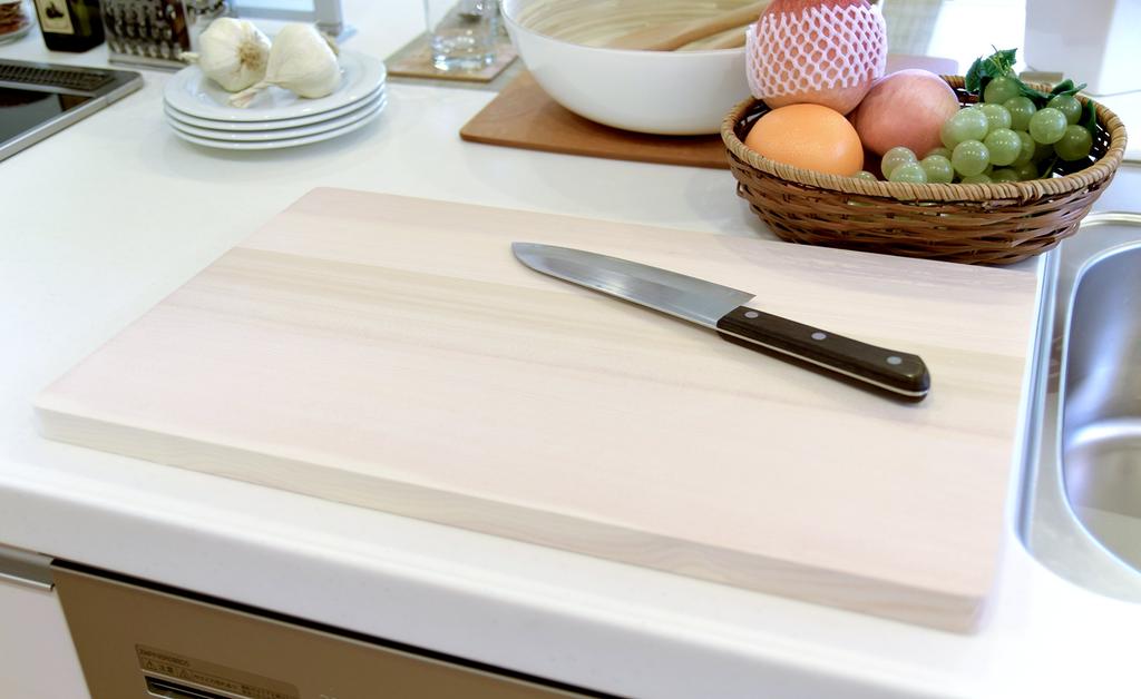 Umezawa Tocător de lemn cu mâner pentru chiuvetă 48x30x2cm Fabricat în Japonia 156