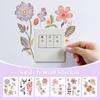 2 Set Beautiful Flowers Switch Sticker PVC Removable Waterproof Wall Sticker Bedroom Bathroom Living Room Home Decoration Decals