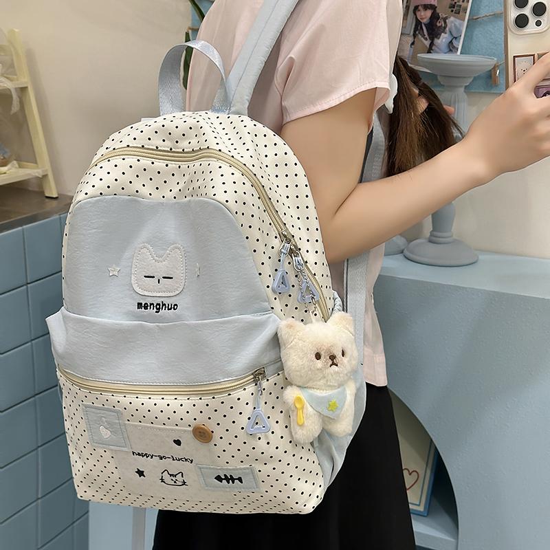 Women's Cartoon Backpack Large Capacity Student Schoolbag