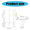 Acrylic Coffee Table Clear Multipurpose Furniture Sturdy Side Table Transparent Desk Polygonal Shape Bedroom Nightstand top sale