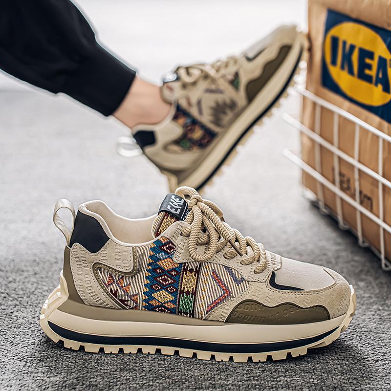 Forrest Gump summer breathable lightweight soft-soled sports shoes casual running platform dad trendy shoes