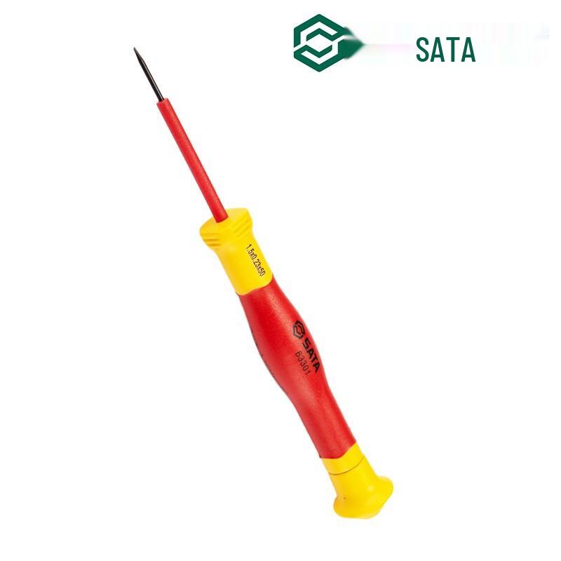 SATA VDE Insulated Slotted Precision Screwdriver