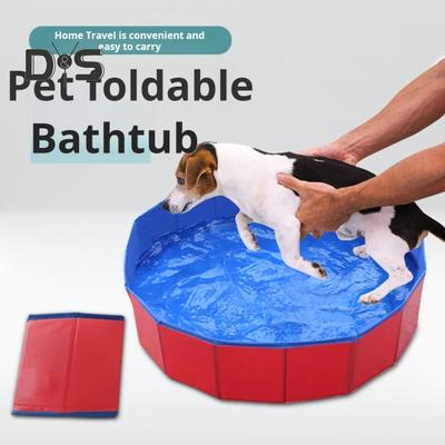 Vasca da bagno per animali domestici Vasca da bagno per gatti Piscina per animali domestici Vasca da bagno per gatti pieghevole portatile per gatti da interno