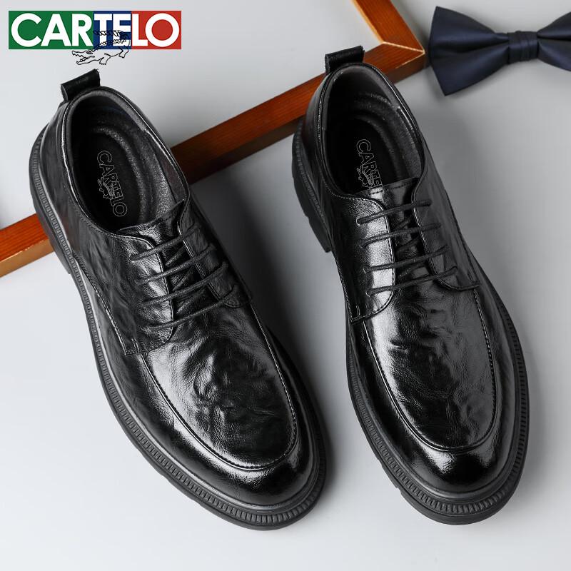 CARTELO Men's Business Dress Leather Shoes