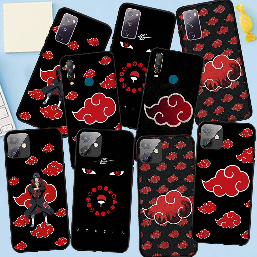 Phone Case for iPhone 17 15 16 Plus Redmi Note 14 12 11 13 Pro Max Huawei P30 P20 Lite OPPO A60 A40 A80 A38 A54 Akatsuki Silicone Narutos Anime Cover