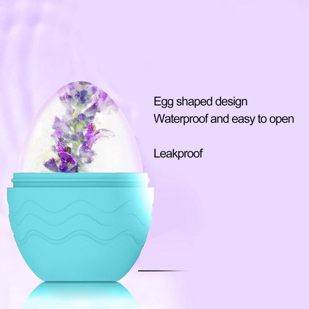 Ice Face Roller Mold Silicone Egg for Puffiness Relief & Skin Firming, Blue