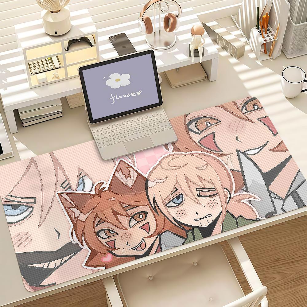 Game Yykmet Strade Mouse Pad Anti Slip Rubber Edge Locked Thickened Laptop Gaming Desk Mat