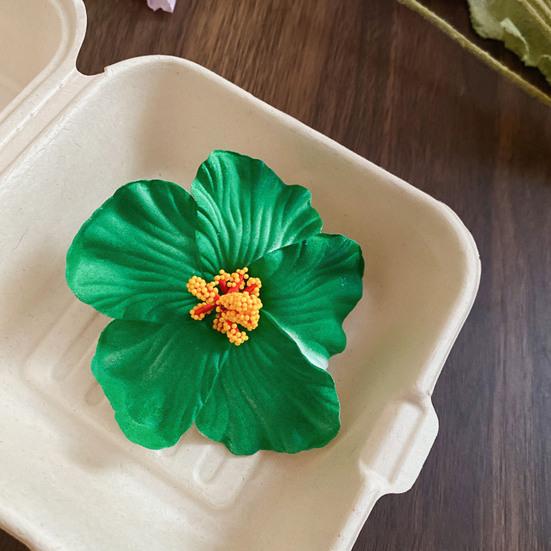 Hairpin Soft Strong Texture Lightweight Decorative Flower Hair Clip Realistic Flower Design Holiday Leisure Hair Pin