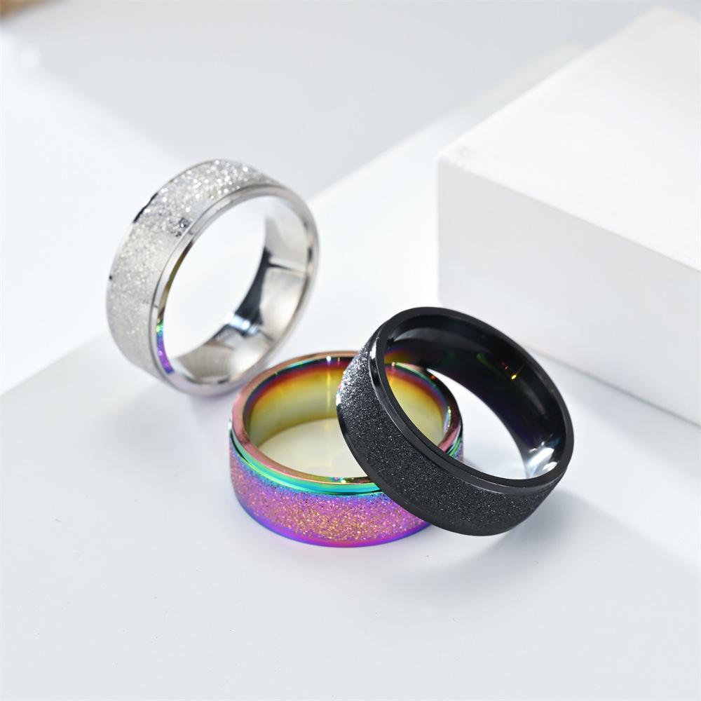 Lover Titanium Steel 8mm Ring Jewelry
