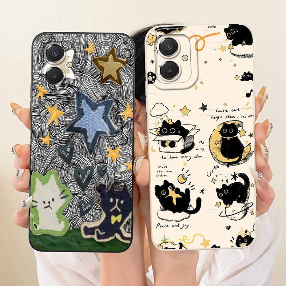 Cute Printed Phone Case For Samsung Galaxy A07 4G Soft Silicone Shockproof Cases For Samsung A07 4G SM-A075B Covers Bumpers