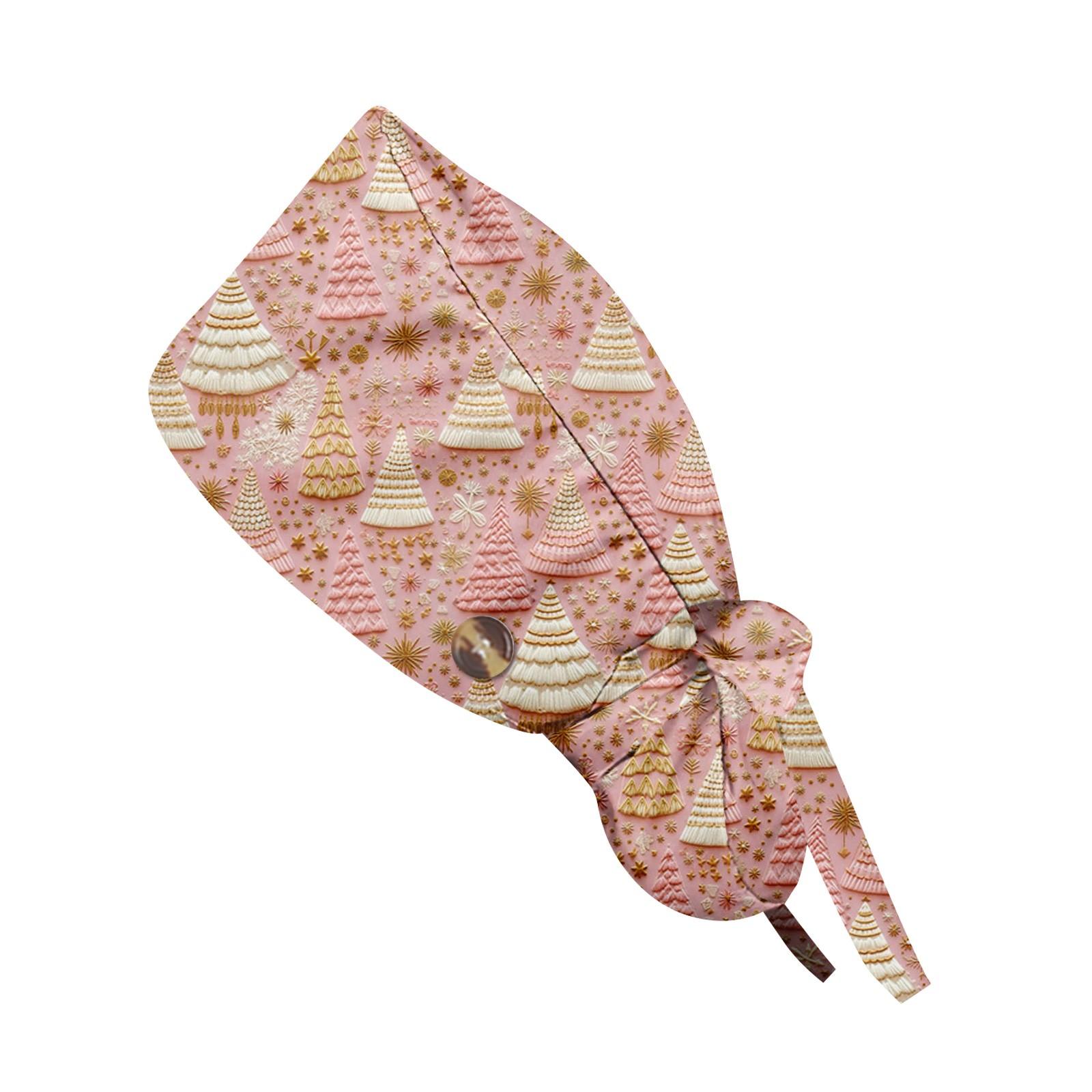 

Модная рождественская рабочая кепка с принтом, повседневная женская кепка с хвостиком, кепка с повязкой, кепка Baotou One Size золотой