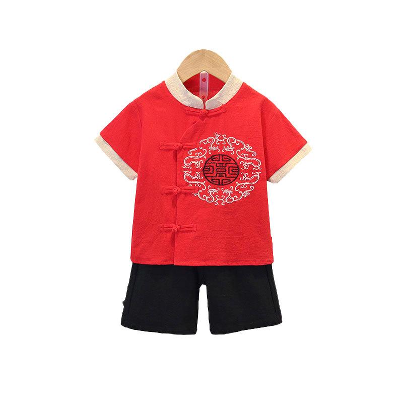 Hanbok Chlapecký Letní Oblek Oblek Dětský Tang Oblek Retro Čínský Styl Miminko Týden Staré Šaty Pánské Letní Starobylé Šaty Oblečení