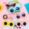 Trendy Luau Party Props Fruit Design Beach Photo Glasses  for Women & Men
