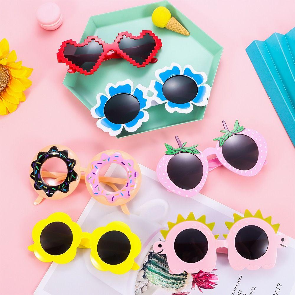 Trendy Luau Party Props Fruit Design Beach Photo Glasses for Women & Men
