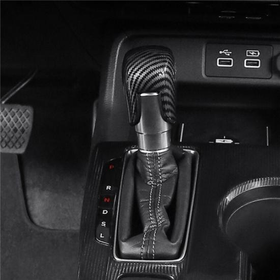 Carbon Fiber Inner Gear Shift Knob Decor Cover Trim For Honda HR-V HRV 2022 2023