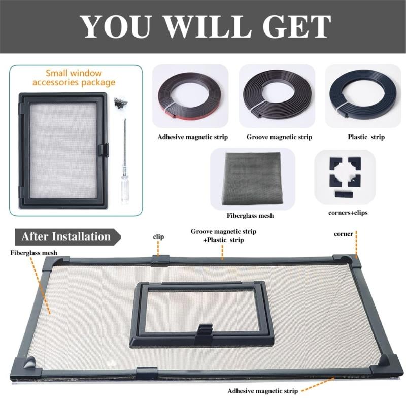 Rede Protetora Magnética de Substituição para Aquários Evita Saltos Inclui Suportes de Montagem Resistentes