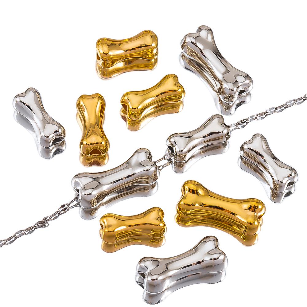 50pcs 20pcs Plastic ABS Bone Irregular Mountain Heart Square Spacer Bead Jewelry Making Charms Loose Beads DIY Bracelet Necklace