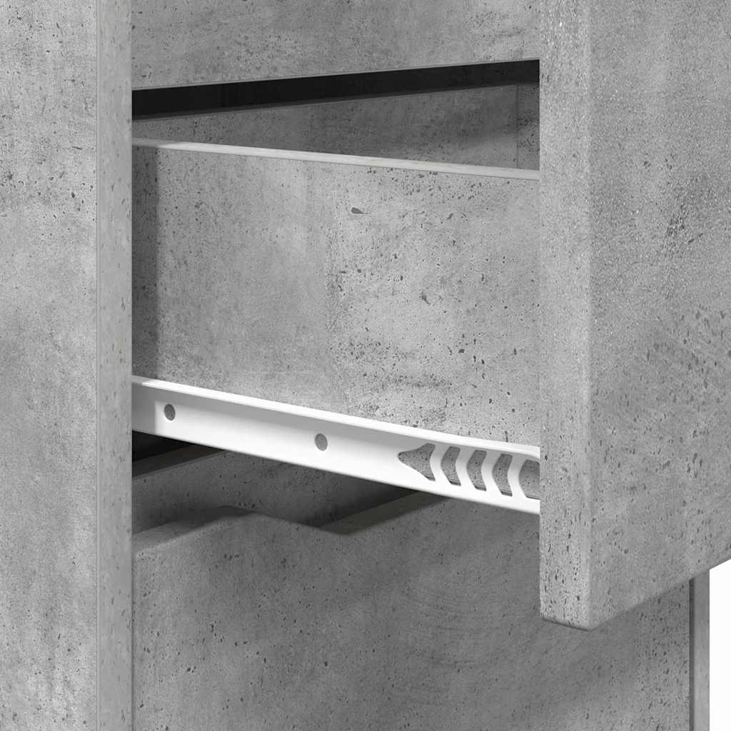 Nightstands 2 pcs Concrete Gray 40 x 30 x 67 cm Engineered Wood