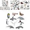 Set de Figuras de Animales del Ártico de PVC Oso Polar Pingüino con Figuras Realistas de Vida Silvestre para Exhibición Educativa