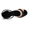 Damen Latein Tanzschuhe Glitzernde Party Strass Tanzschuhe für Damen Indoor Sandalen