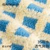 Towel Coral Fleece Small Square Towel for Men and Women, Face Wash Absorbent Pineapple Plaid Square Towel, Baby Children's Face Towel