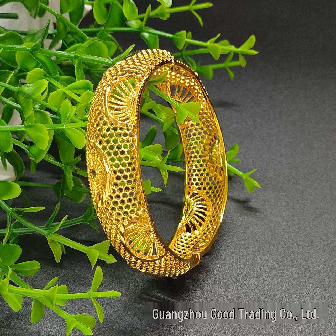 

Браслет для невесты из песочного золота с покрытием из 24-каратного золота для женщин 24K Gold-Plated