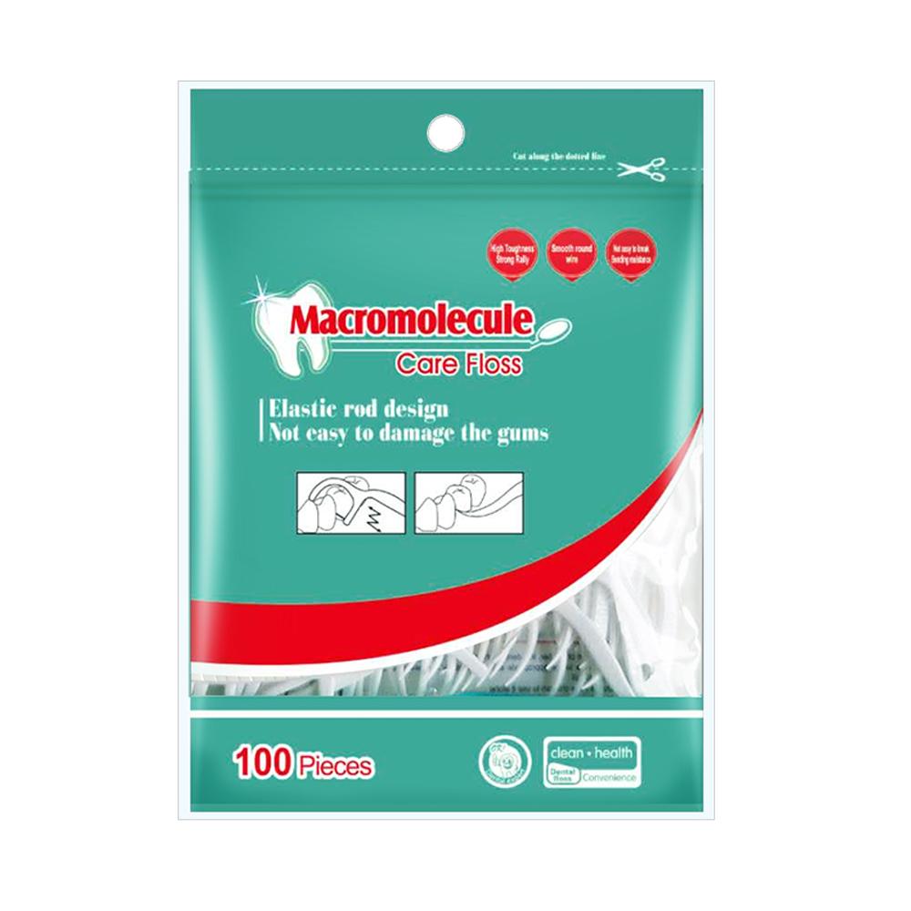 100 Stücke Zahnseide Sticks Zahnstocher Mit Fäden Ultra Dünne Einweg Zahn Picks Flosser ZH