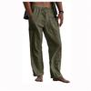 European and American men's linen casual pants spring and autumn men's cotton and linen casual trousers