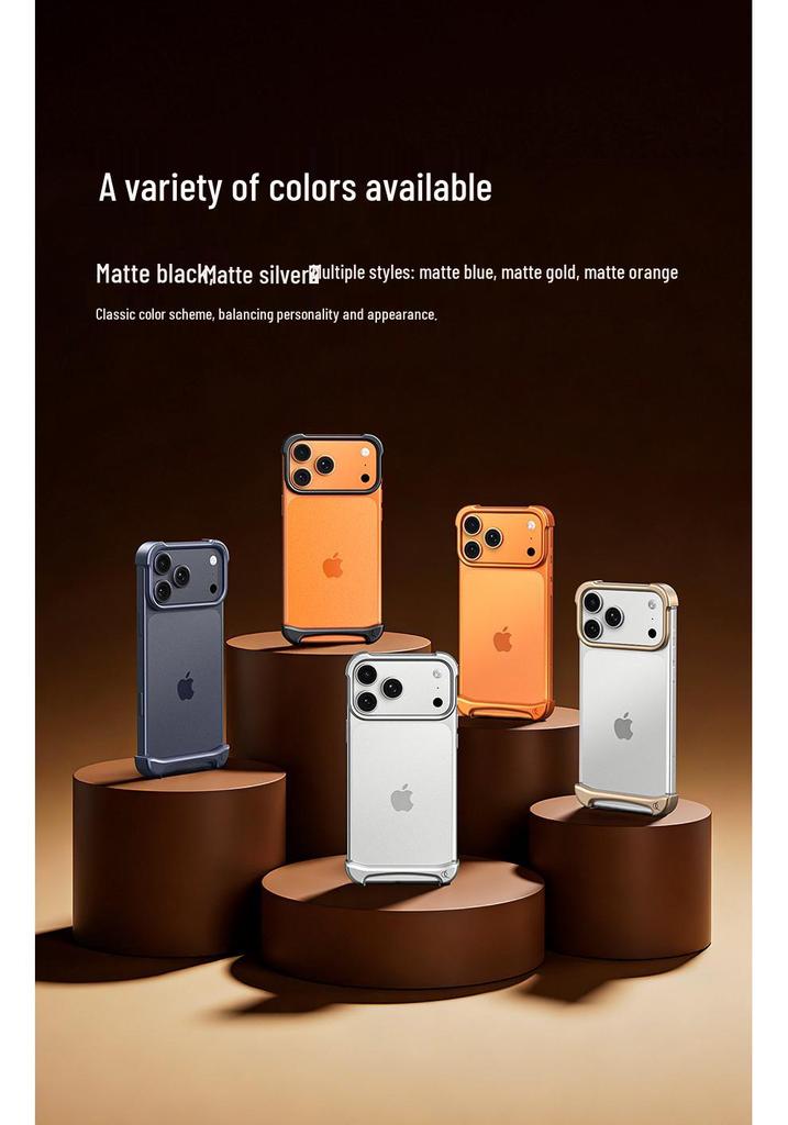 ARC PULSE Metal & Rubber Phone Case for iPhone 17 Air Pro Max - Borderless Protection