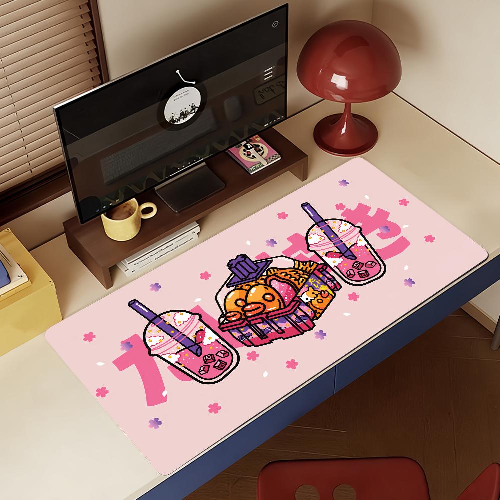 Art T-Taiyaki Cute Mouse Pad Non-slip Rubber Gamer Balance Computer Mat Decoracion Deskmat Laptop Office Large