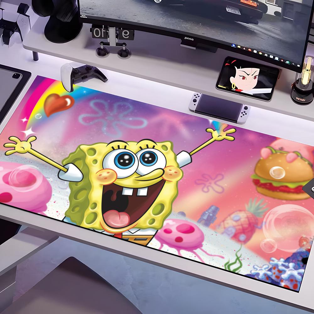 P-Patrick S-Star Mouse Pad Multiple Sizes Large Square Computer Office Game Table Mats Rubber Anti-slip Mousepads