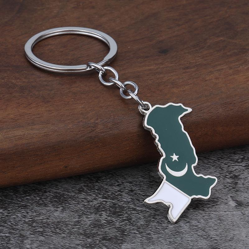 Versatile Ethnic Style Pakistani Enamel Pendant Keychain for Men and Women