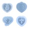 DIY Pendant Moulds Resin Mold Heart Shaped Jewelry Molds Hand-Making Accessories Silicone Material for DIY Hand-Making