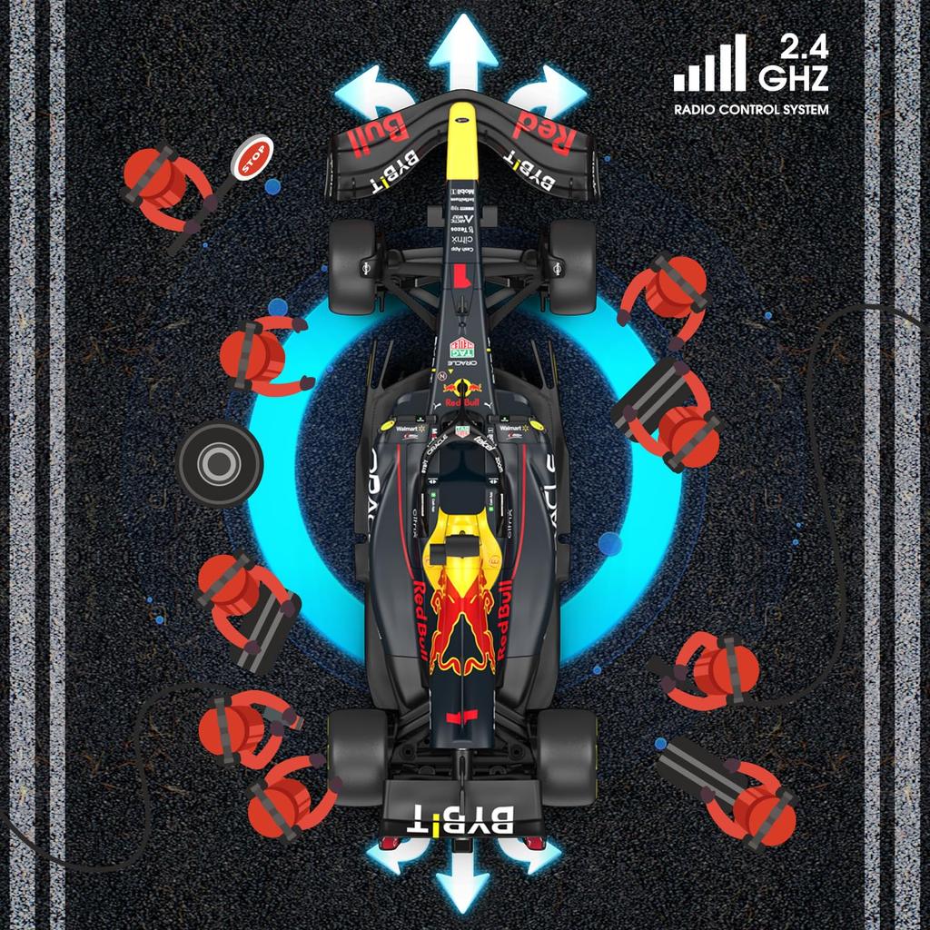 Rastar F1 Red Bull Racing Oracle Red Bull Racing Car F1 RB 18 Remote Control Car New 2022 Red Bull Racing Car First Class Equation Max 1/12 Car,