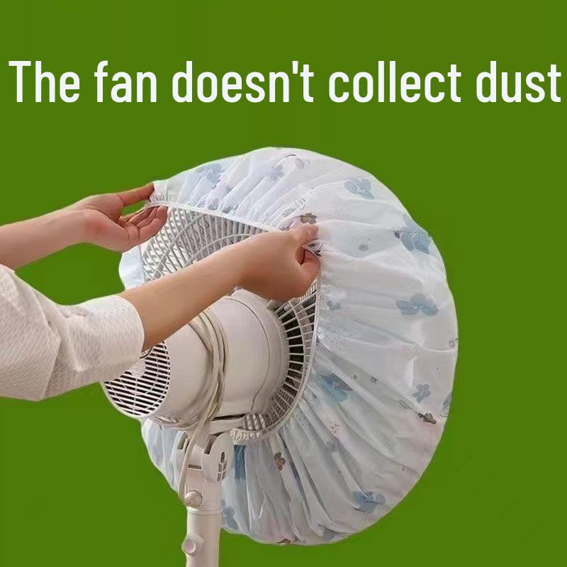 Universal Dustproof Floor Fan Cover with Electric Heating Protection, Wall-Mountable for Home Use