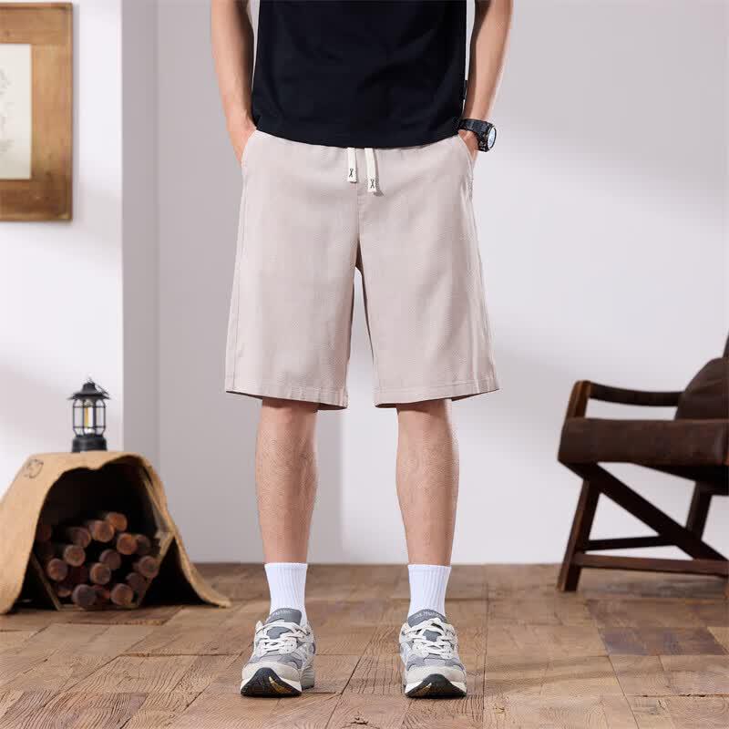 VEE KELLEN Men's Linen Blend Casual Shorts