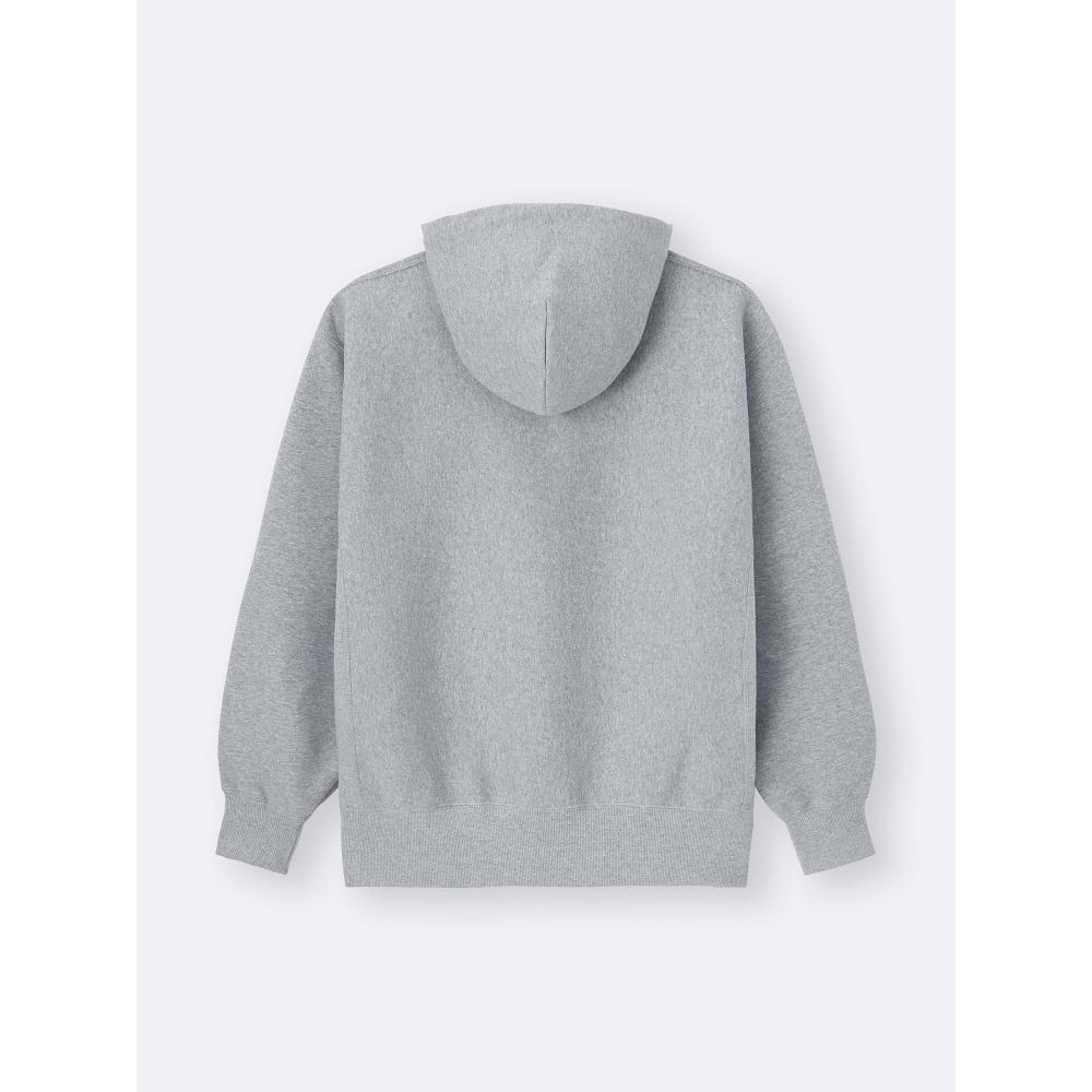Gu By Uniqlo Heavyweight Sweat Parka Long Sleeve  Setup Available  2025 Winter