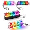 4-Button Keycap Keychain Fidget Toys Clicker Keyboard Button Pendant Portable Anti-Anxiety Stress Relief Toy For Kid Gift