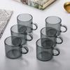 Schwarzes Glas, Teetasse, hitzebeständige Mikrowellen-Kaffeetasse für den Heimgebrauch