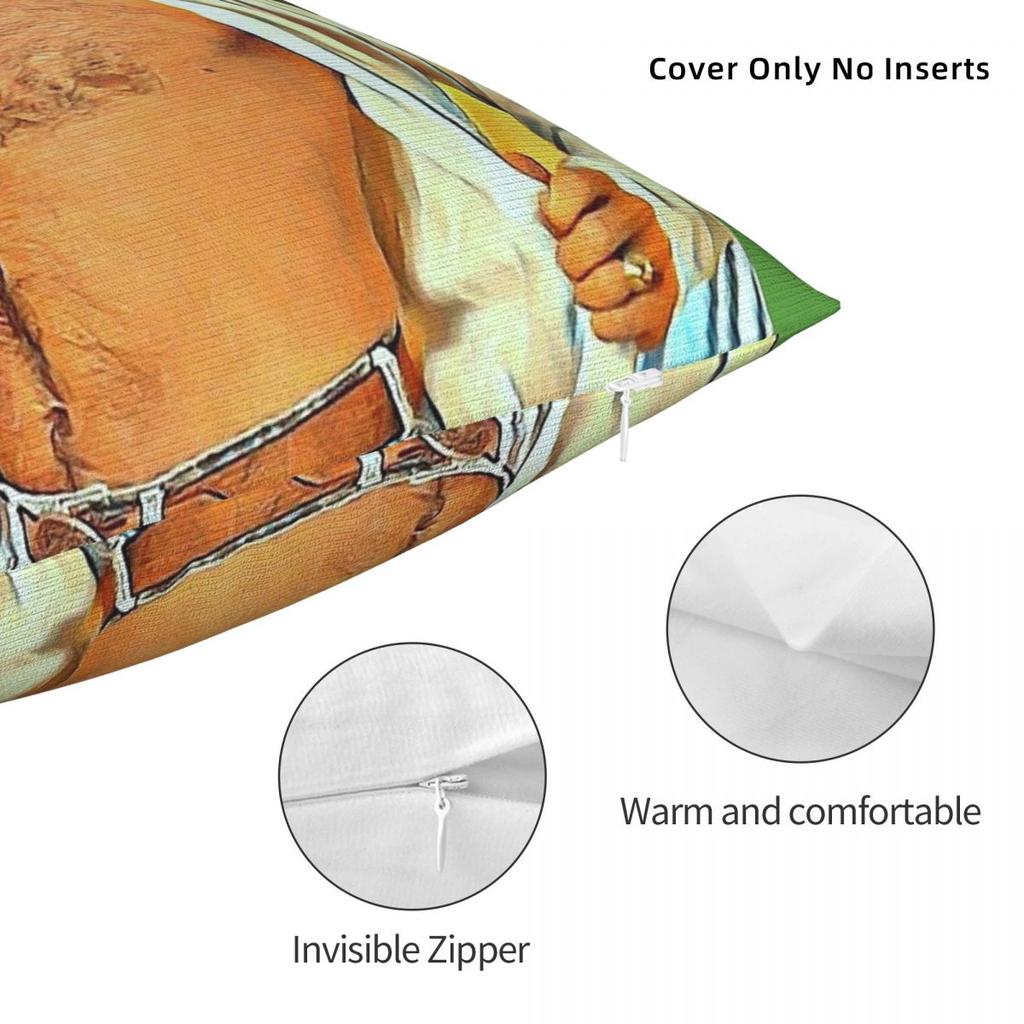 Thomas Magnum P.I. Square Pillowcase Polyester Linen Velvet Pattern Zip Decorative Home Cushion Cover