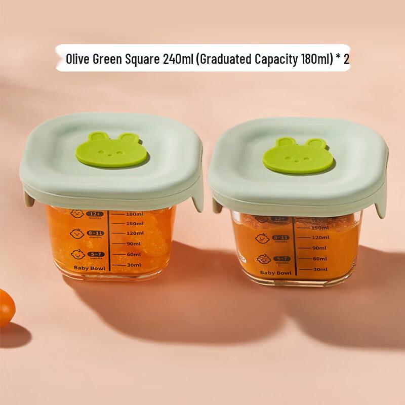Microwave-Safe Glass Baby Food Storage Bowl