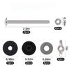 304 Stainless Steel Toilet Tank Bolt Kit With Rubber Components For Replacement Use On Standard Toilet Tanks And Seats
