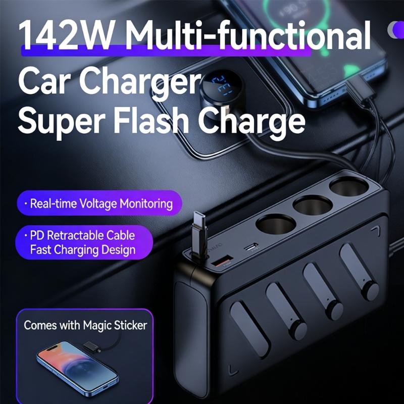 High Speed 36W USB Auto Power Converter Car Phone Device Adapter Works In Most Vehicles & Numerous Electronic Devices