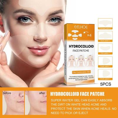 Hydrocolloid Acne Pimple Patch for Covering Zits and Blemishes, Spot Stickers for Face and Skin