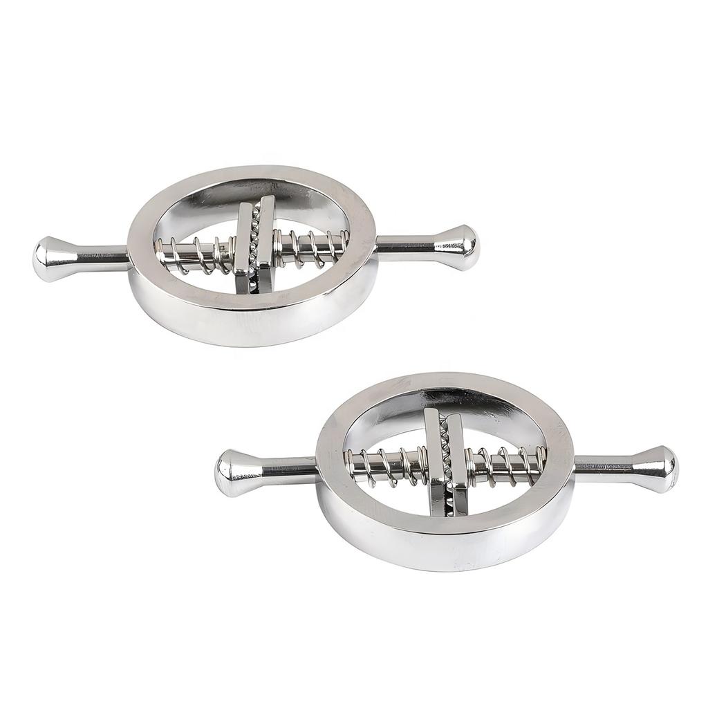 Surgical Steel Spring Nipple Clamps Fake Breast Clip Rings Non Pierced Women Nipple Non Piercing Body Jewelry
